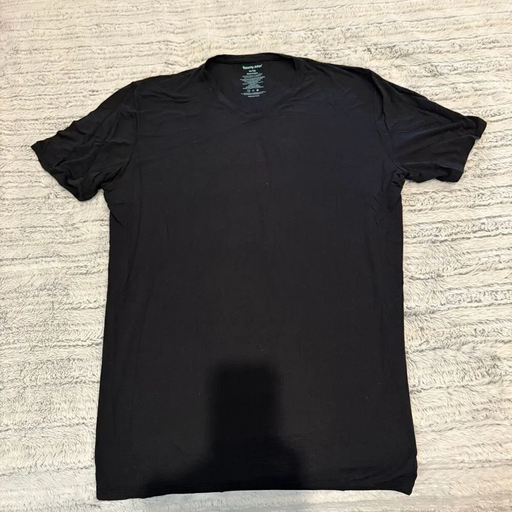 Tommy John V-neck black T-shirt XL men’s
